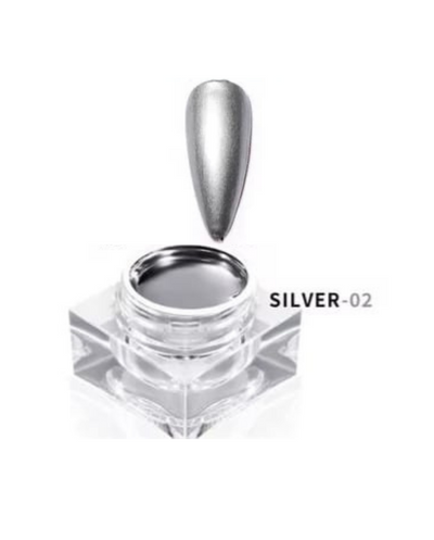metal gel silver